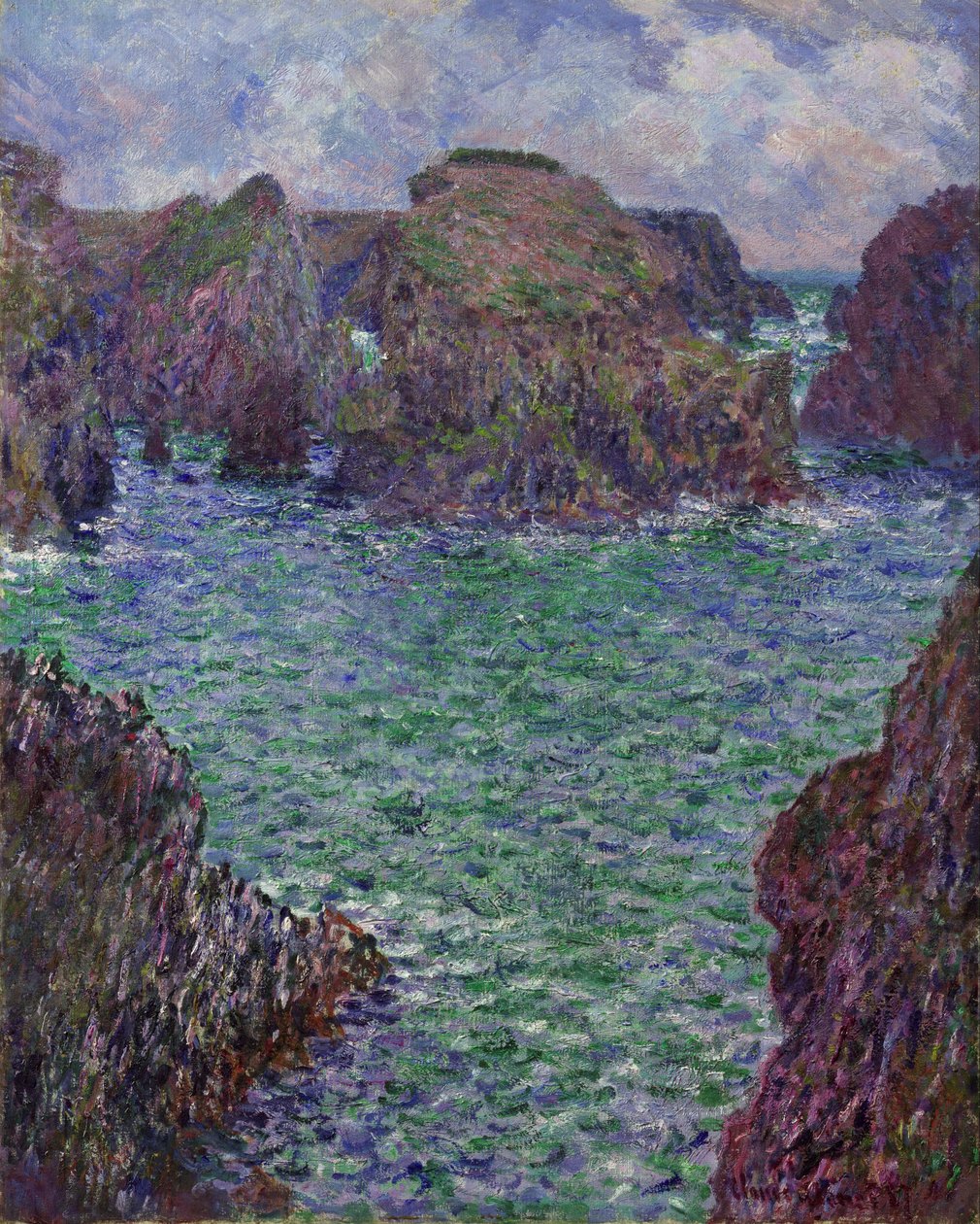 Port-Goulphar, Belle-Île door Claude Monet