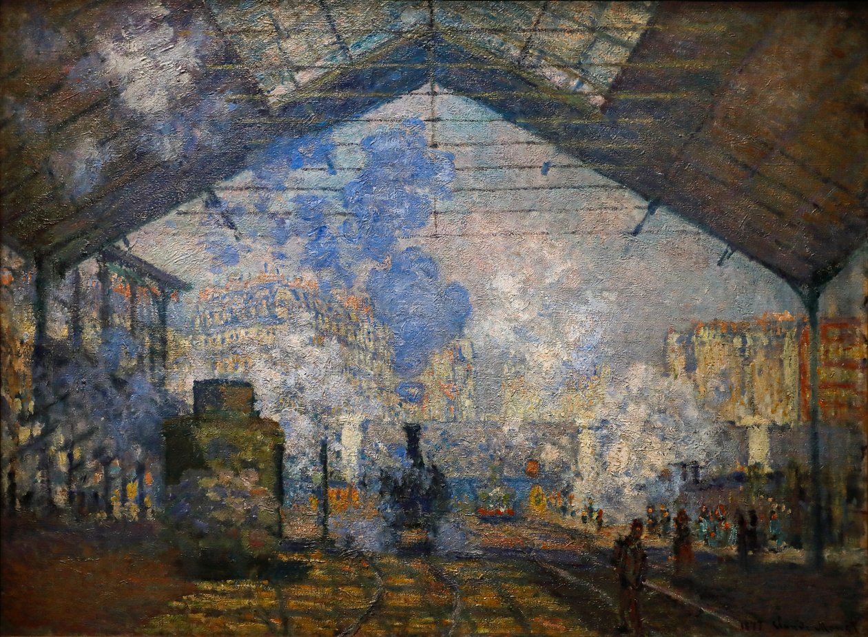 Station Saint-Lazare door Claude Monet