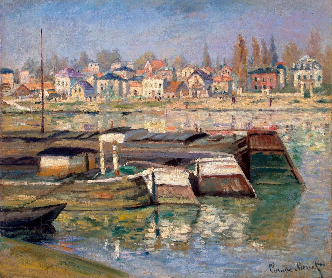 Seine bij Asnières, 1873 door Claude Monet