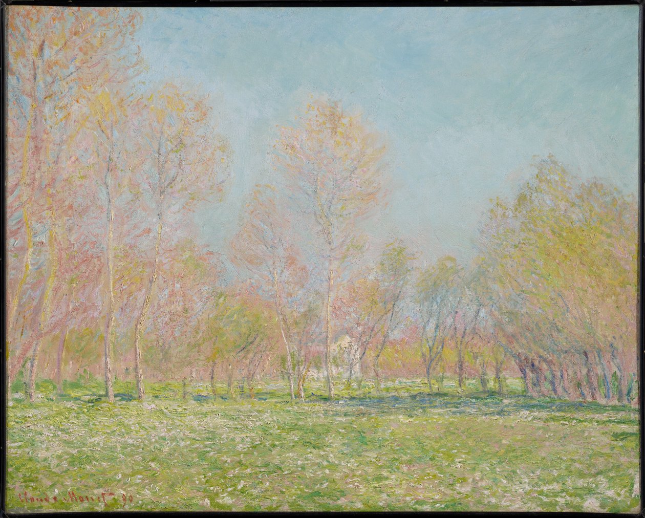 De lente in Giverny door Claude Monet
