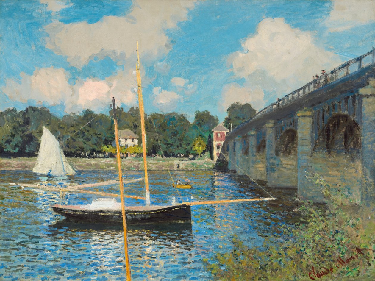 De Brug bij Argenteuil door Claude Monet
