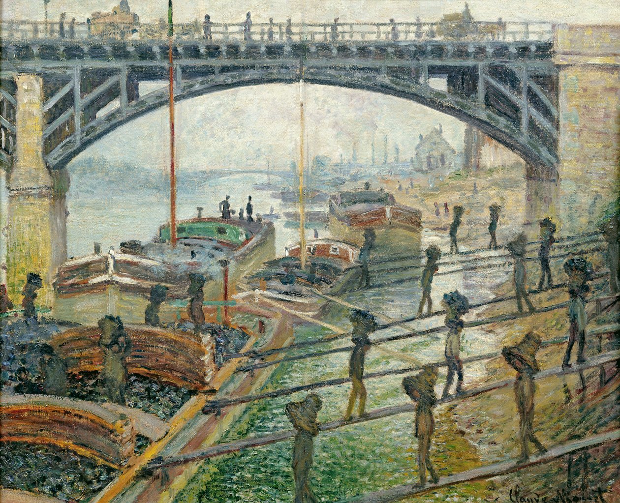 De Kolenwerkers door Claude Monet