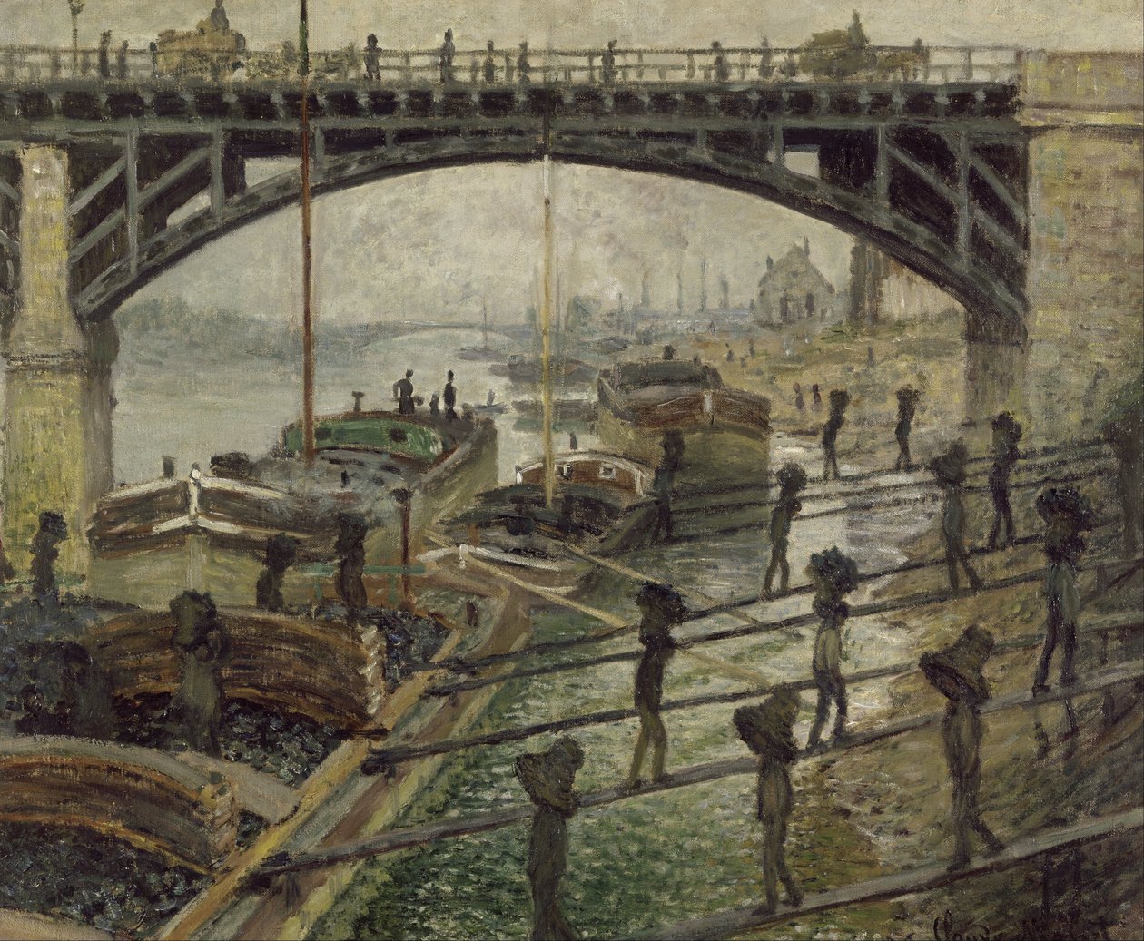 De kolenmijnwerkers door Claude Monet