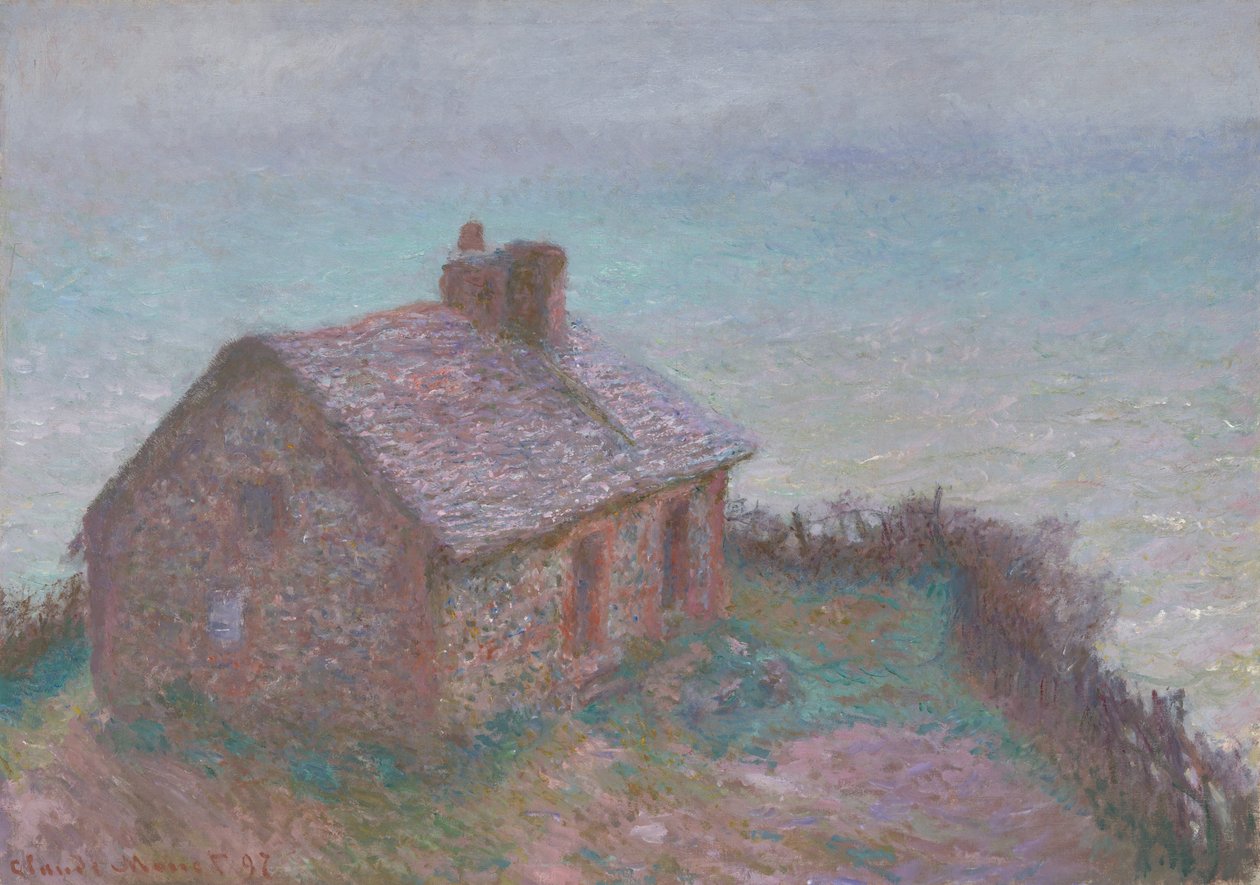 Het douanekantoor van Varengeville door Claude Monet