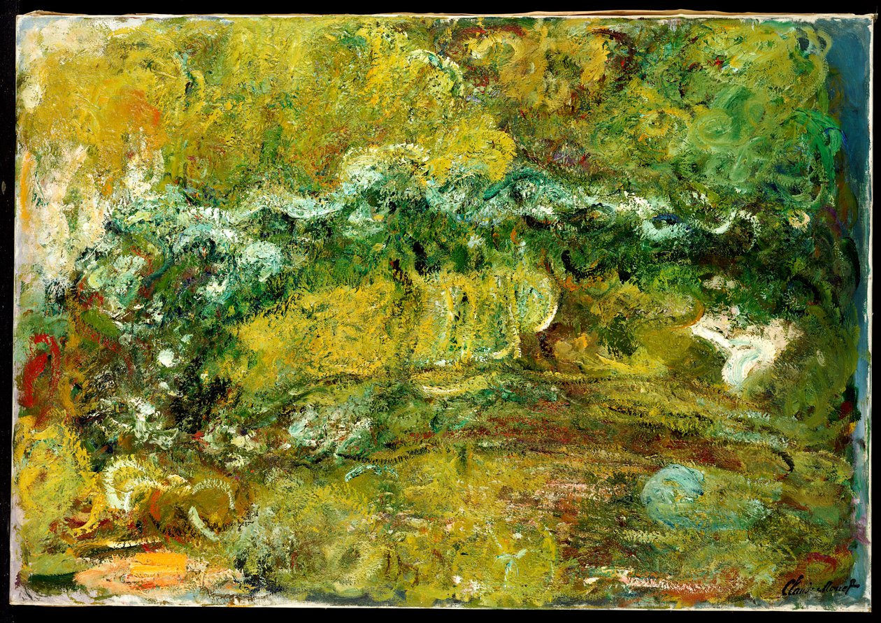 De Japanse brug, ca. 1918-24 door Claude Monet