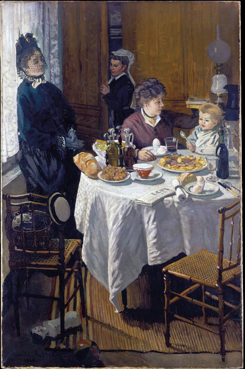 De lunch door Claude Monet