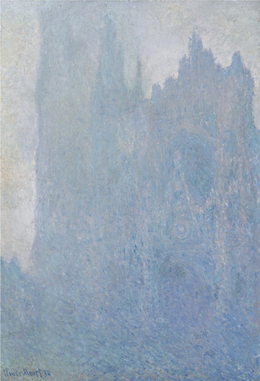 De kathedraal van Rouen in de mist, 1893 door Claude Monet