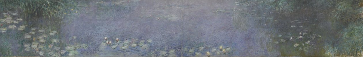 De waterlelies - Boomreflecties door Claude Monet