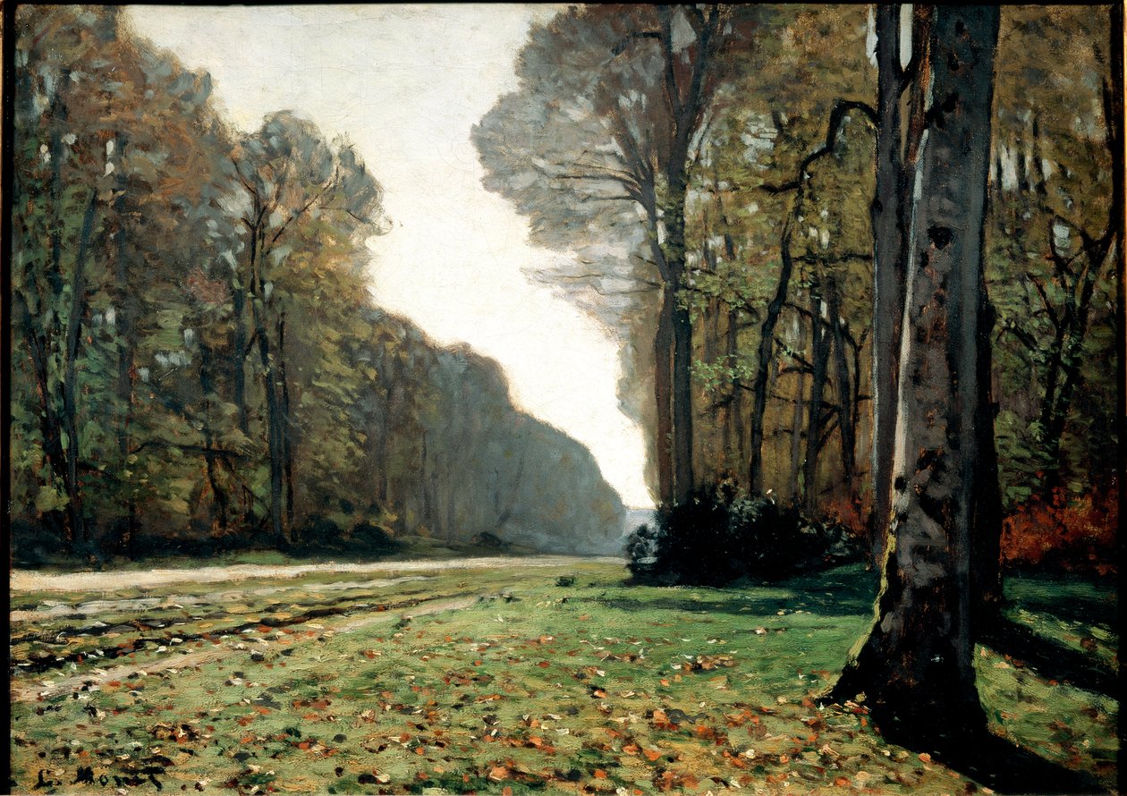 Het trottoir van Chailly (Fontainebleau), c.1865 door Claude Monet