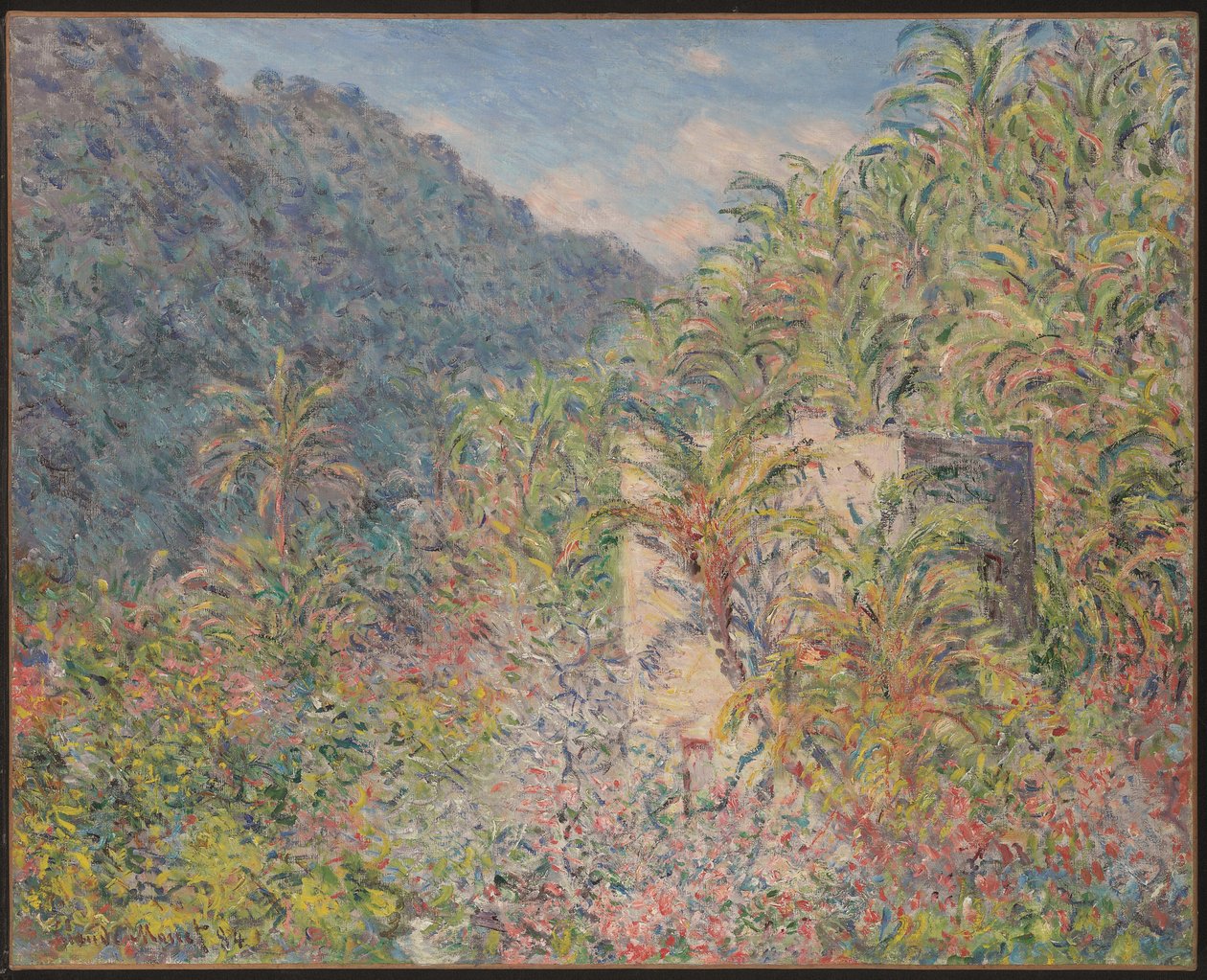 Vallei van Sasso door Claude Monet