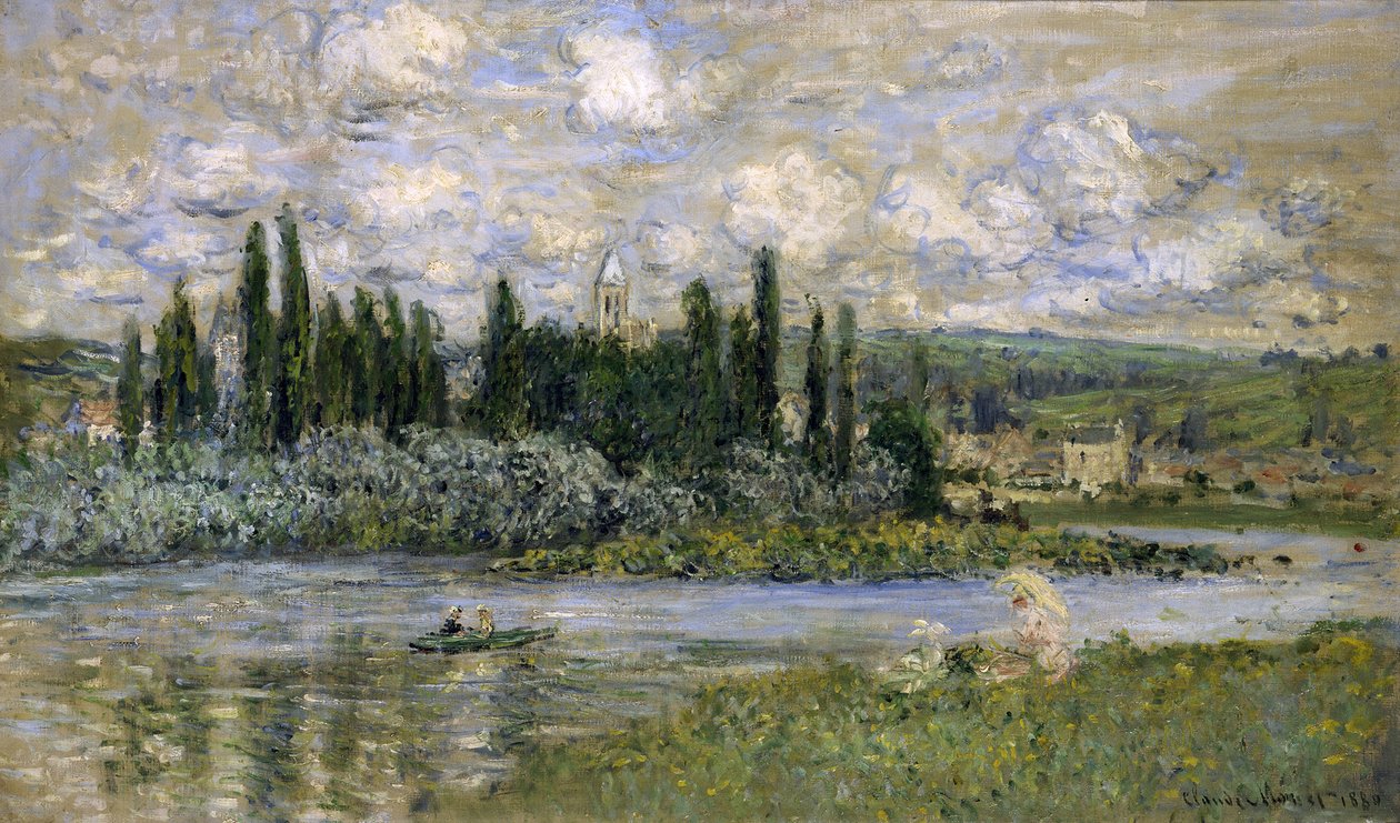 Gezicht op Vétheuil door Claude Monet