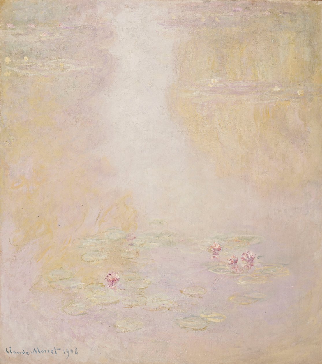 Waterlelies, Giverny, 1908 door Claude Monet