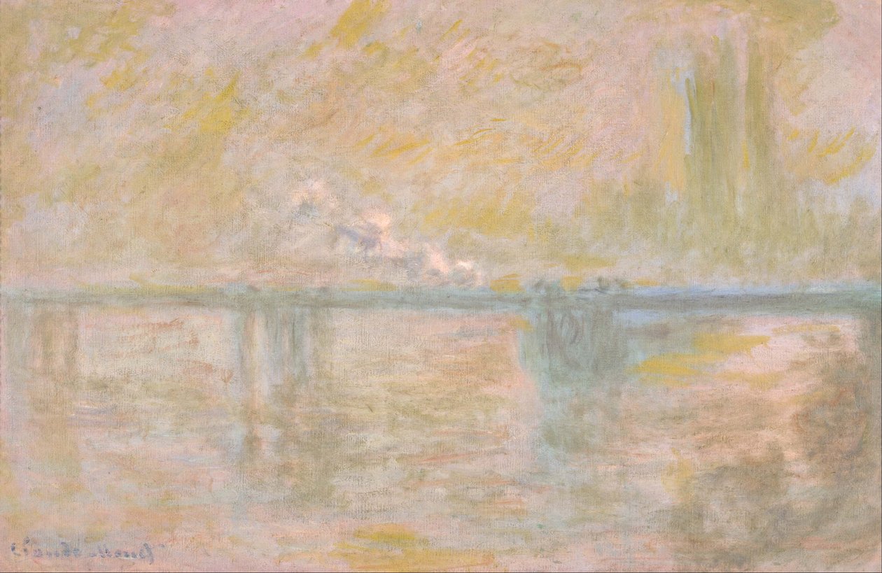 Charing Cross Bridge, Londen door Claude Monet