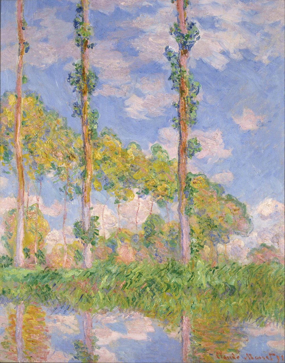 Populieren in de Zon door Claude Monet