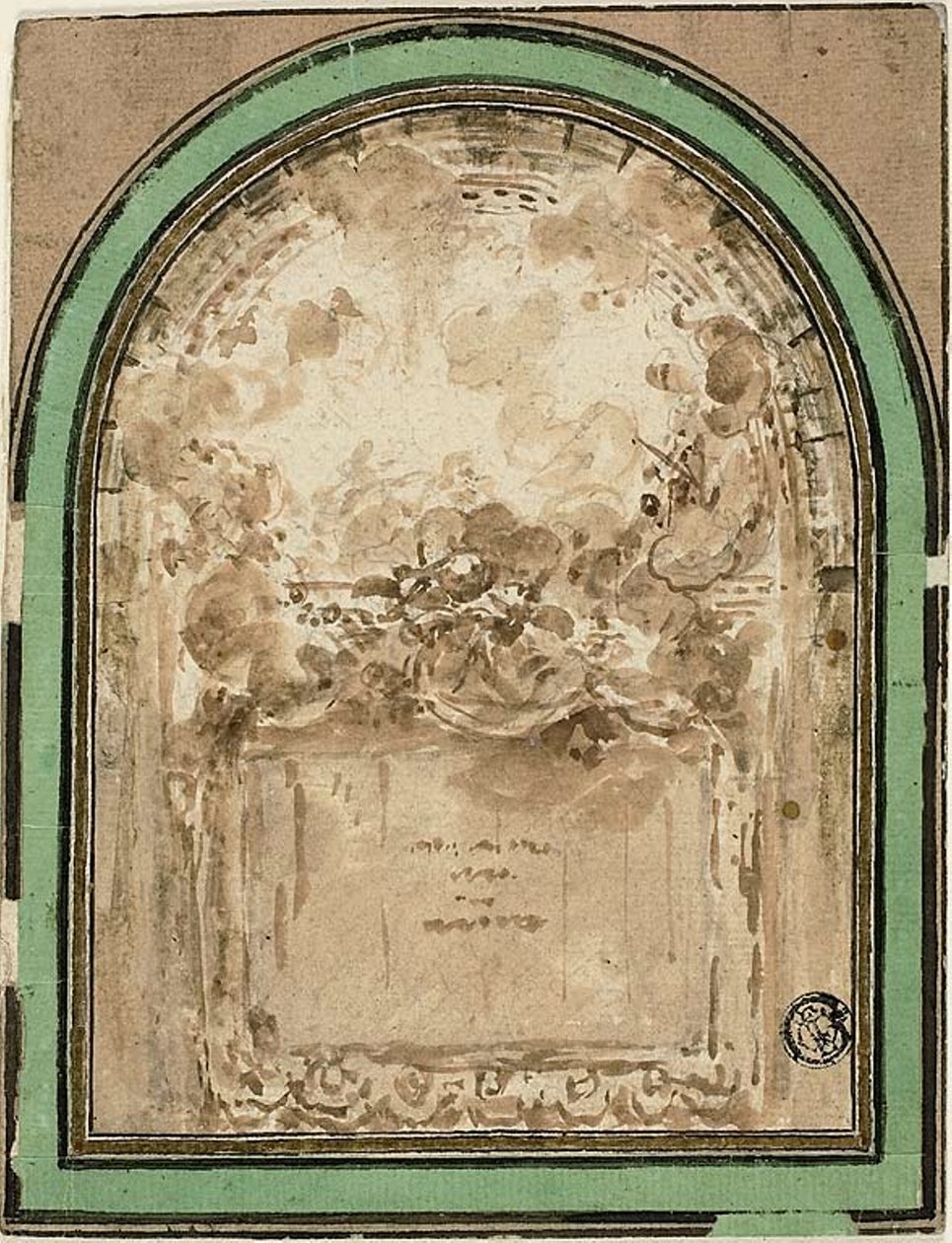 Project voor het Plafond van de Salle de Spectacle de Besancon door Claude Nicolas Ledoux