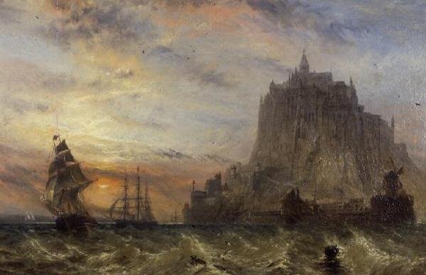 Mont St. Michel, Normandië door Claude T. Stanfield Moore
