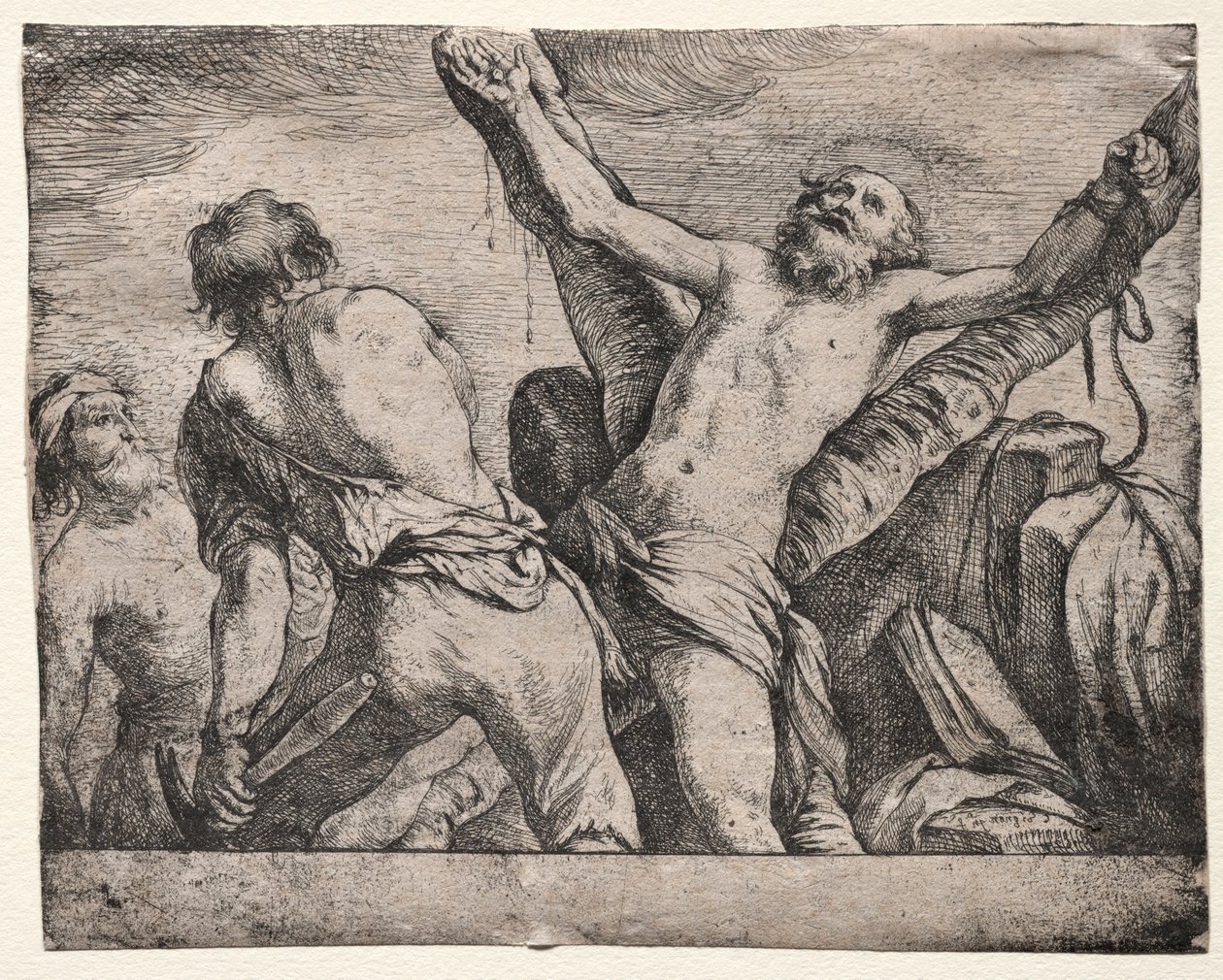 Het martelaarschap van St. Andreas door Claude Vignon