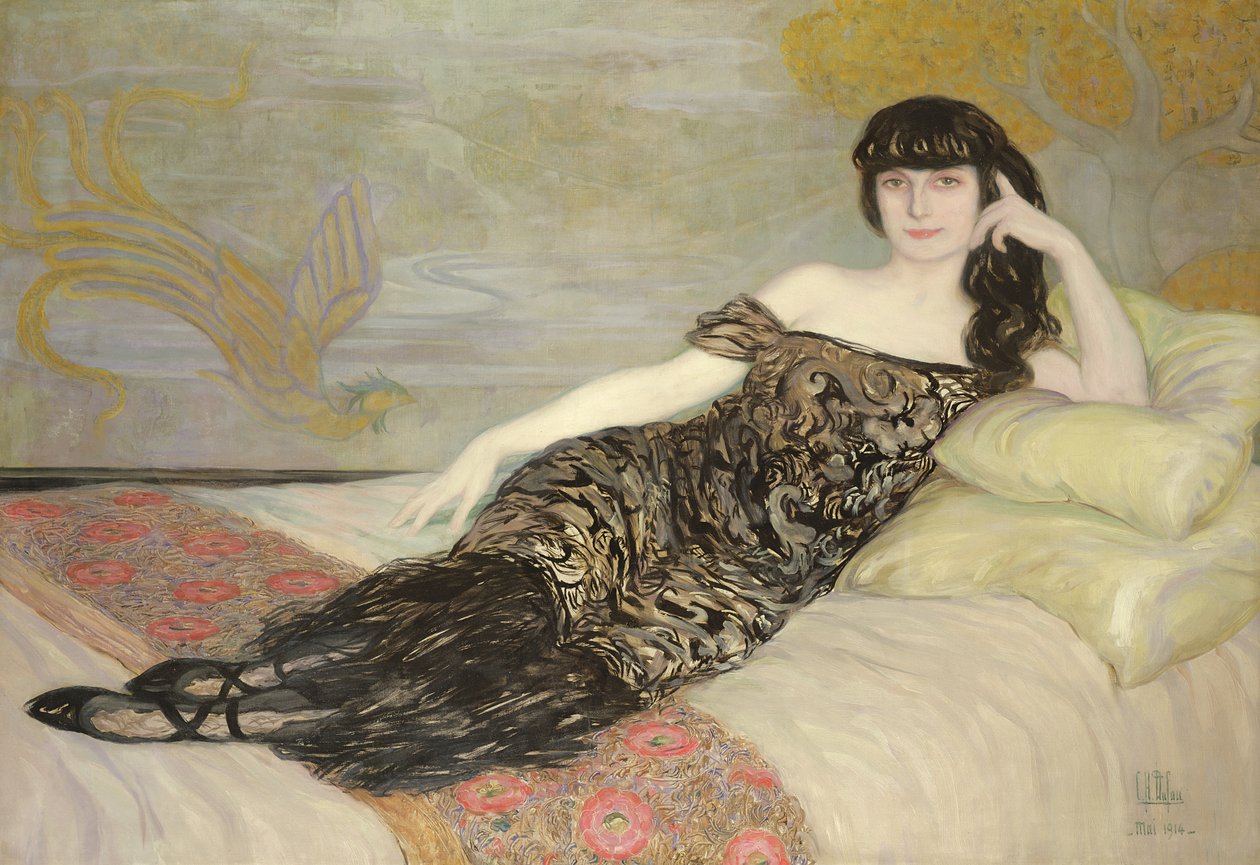 Anna de Noailles (1876-1933), 1914 door Clementine Helene Dufau