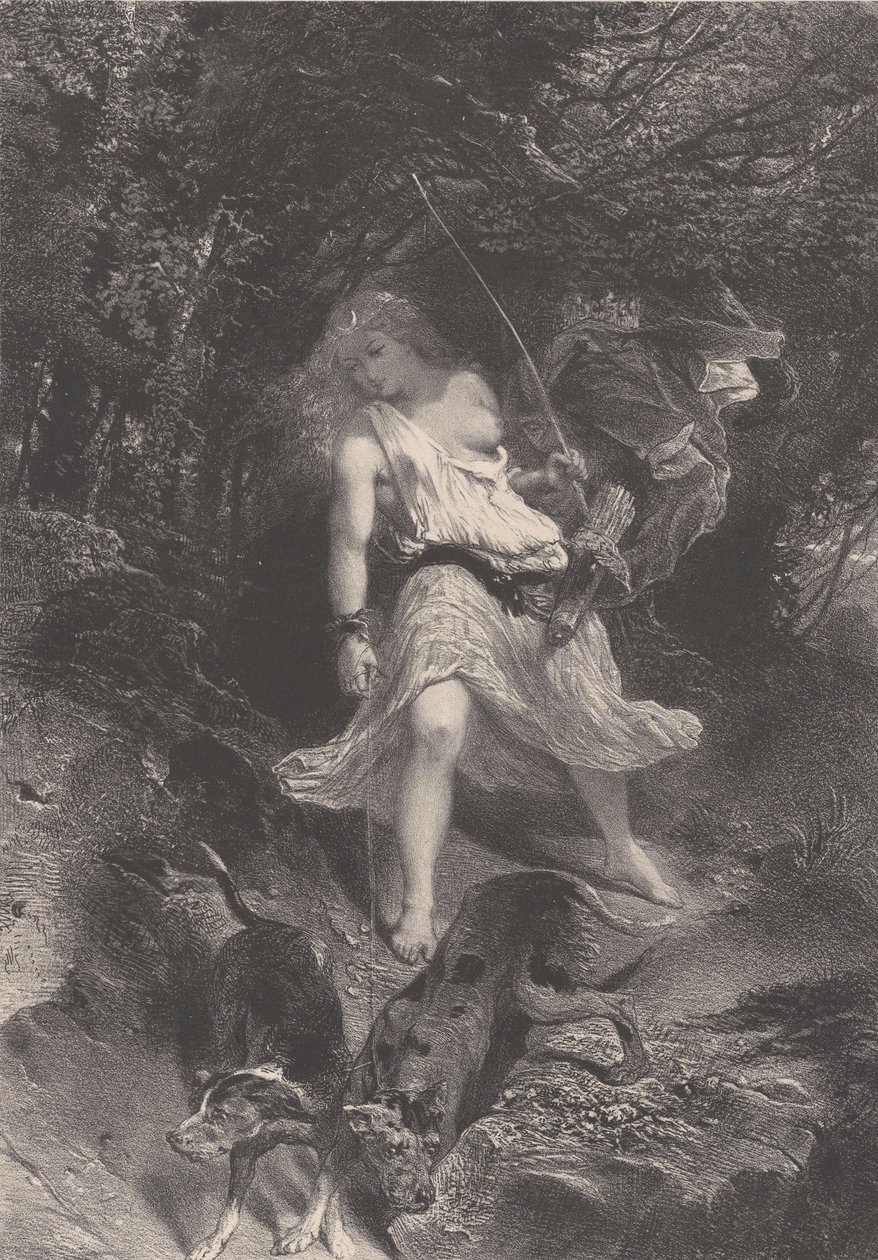 Diane, ca. 1830-70 door Célestin Nanteuil