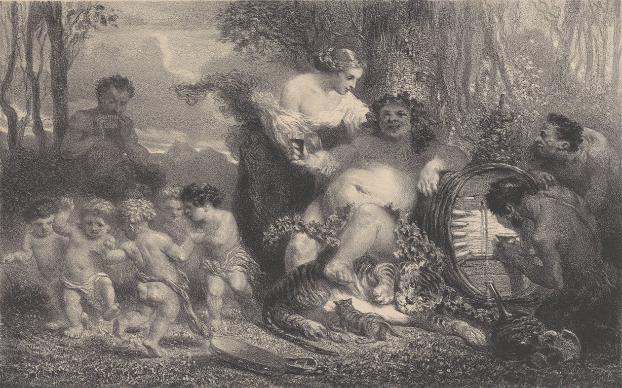 Bedwelming, 1858 door Célestin Nanteuil
