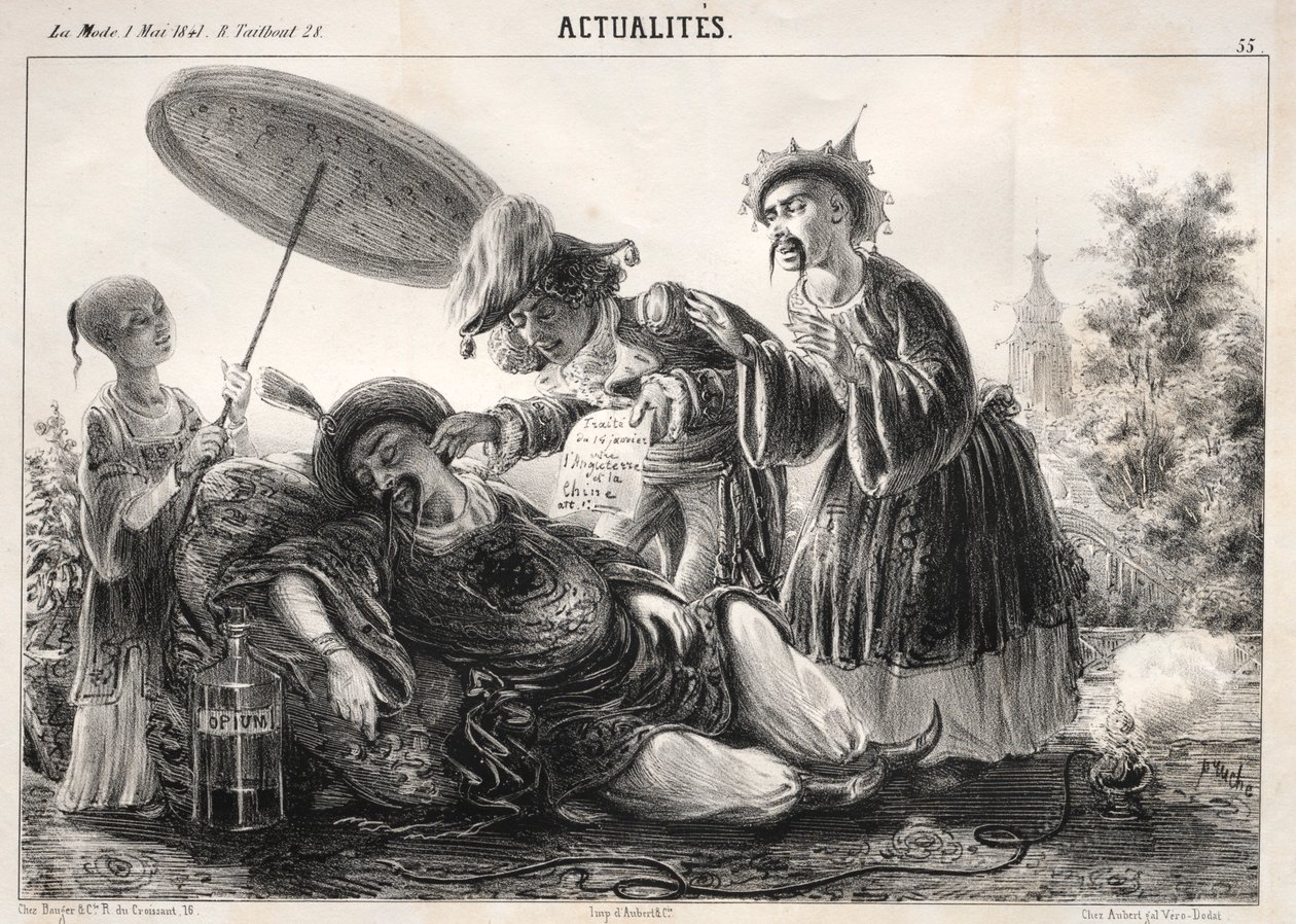 Actualités: --Dites donc! dites donc! celeste Empereur...., 1841 door Clémente Pruche