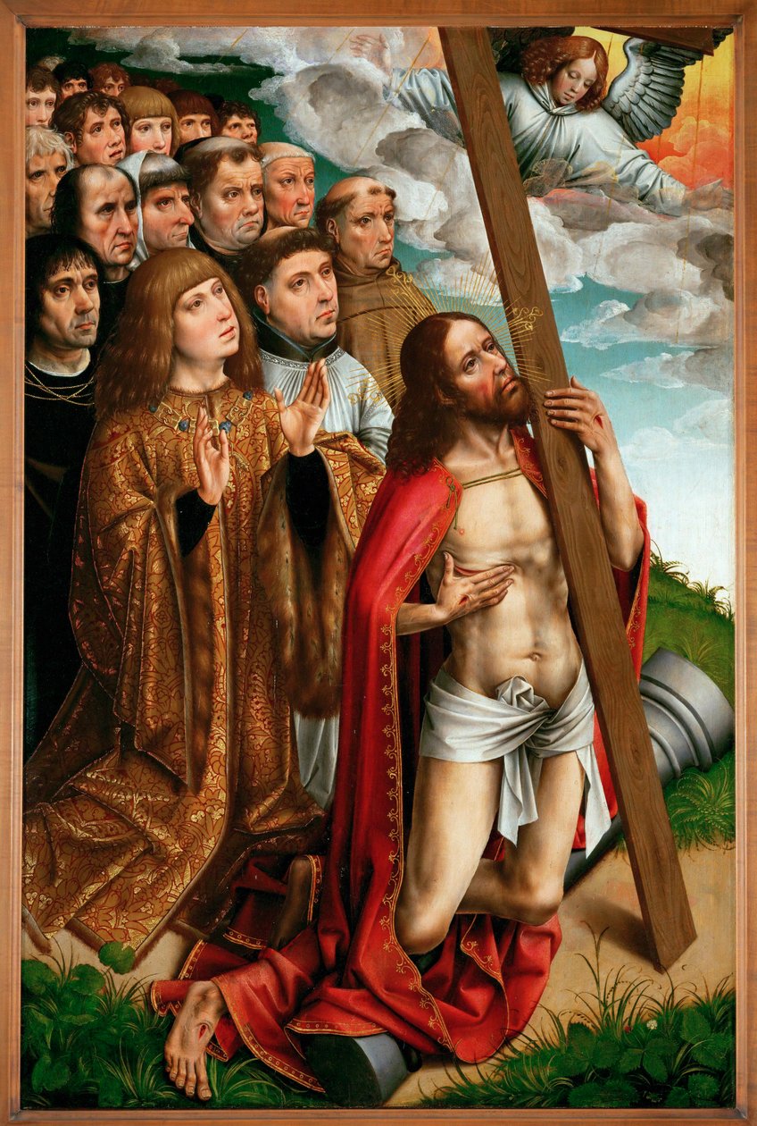 Christus doet voorbede voor Filippus de Schone, koning van
Castilië ... door Colijn de Coter