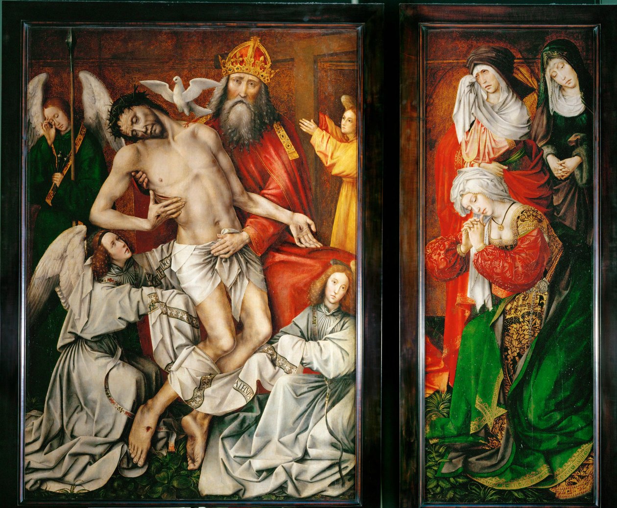 Le Trone de Grace - God Vader, Christus, Heilige Geest en engelen ... door Colijn de Coter