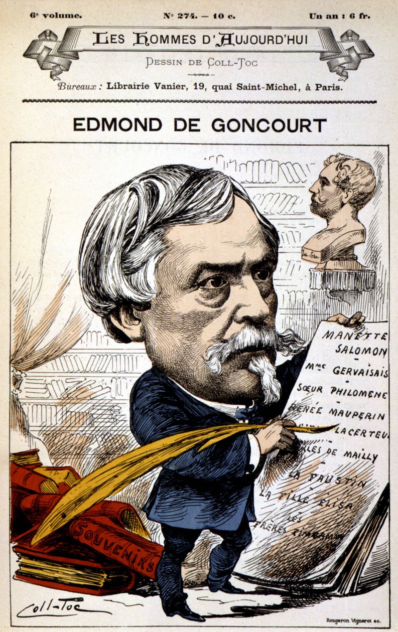 Edmond de Goncourt - door Coll-Toc, in Les Hommes d