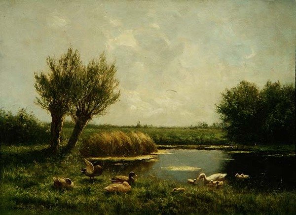 Eendenvijver door Constant Artz