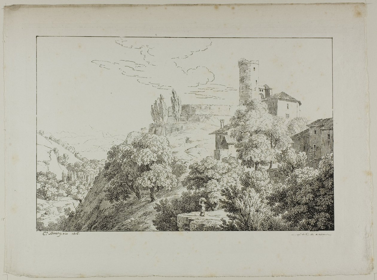Landschap door Constant Bourgeois