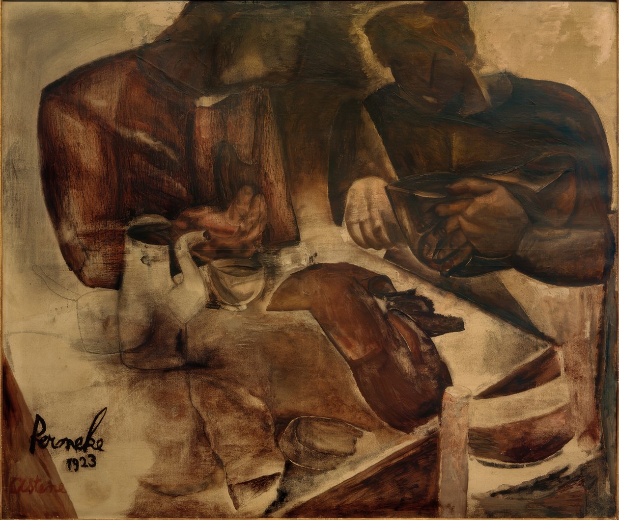 Constant Permeke, "Zwart brood" / Olieverf op doek, 1923 door Constant Permeke