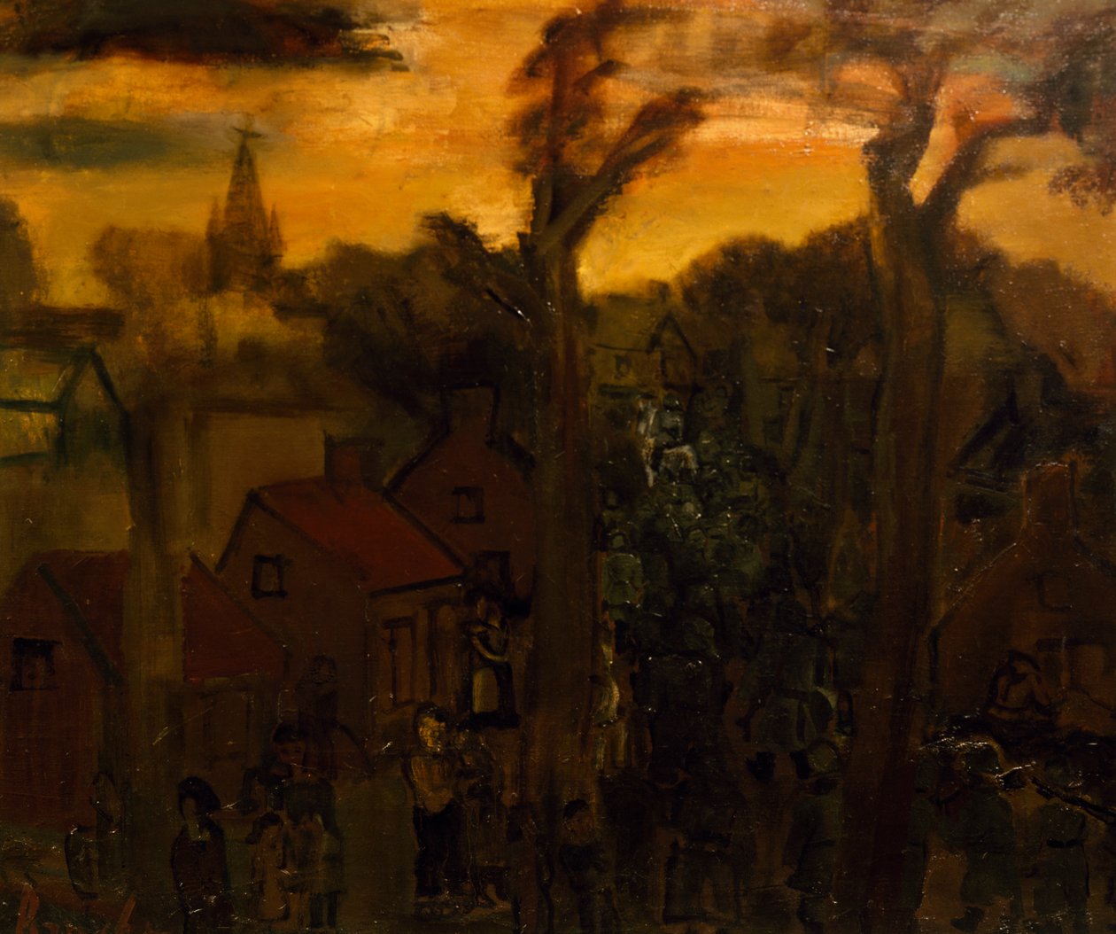 Jabbeke in 1940, door Constant Permeke (1886-1952). België, 20e eeuw. door Constant Permeke