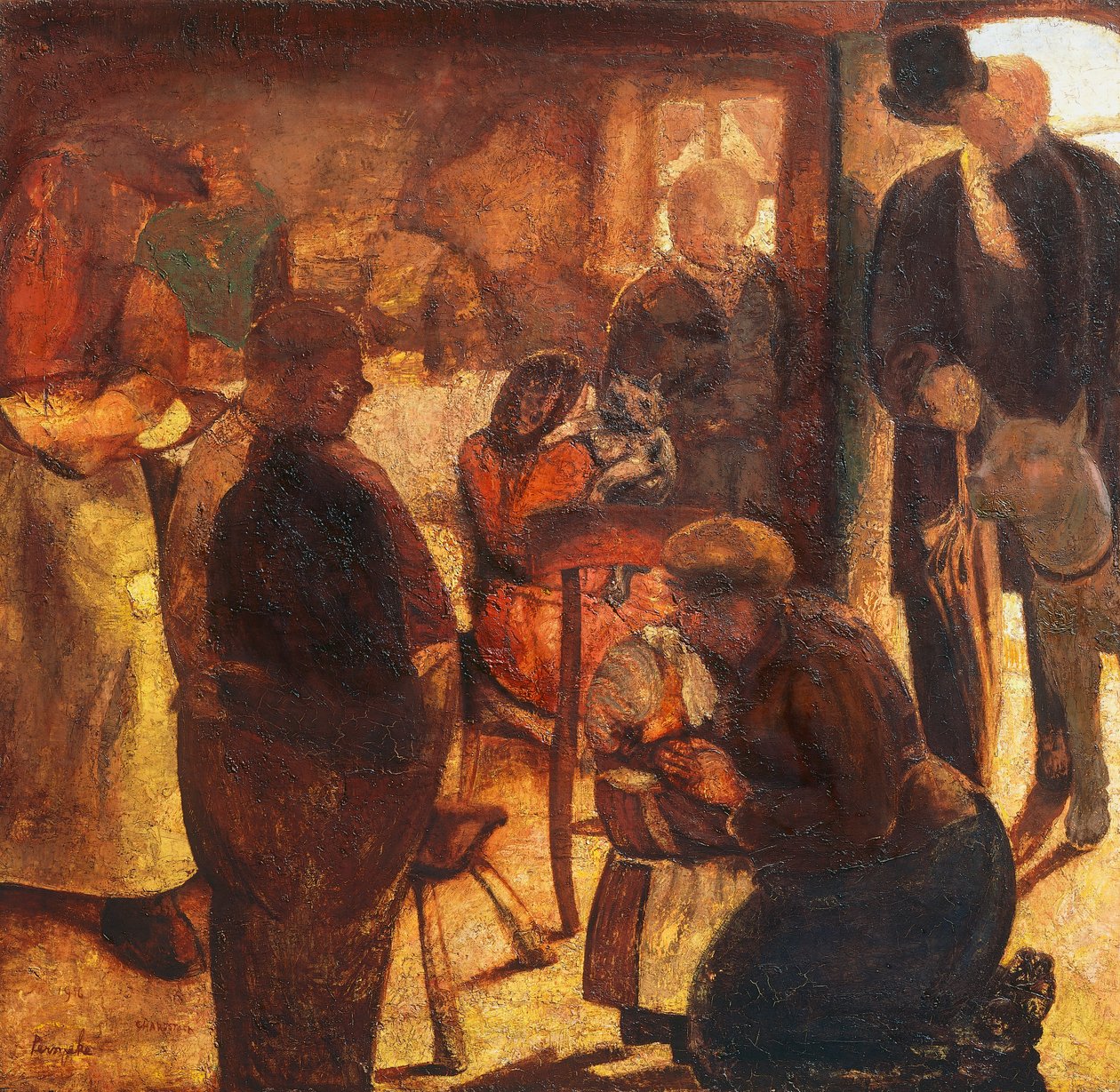 De vreemdeling, door Constant Permeke (1886-1952) door Constant Permeke