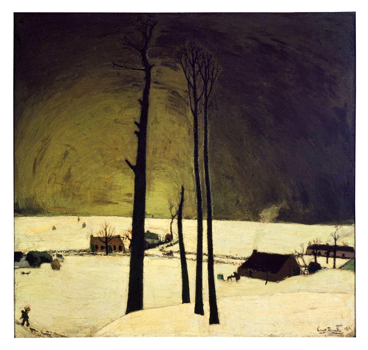 Winterlandschap door Constant Permeke
