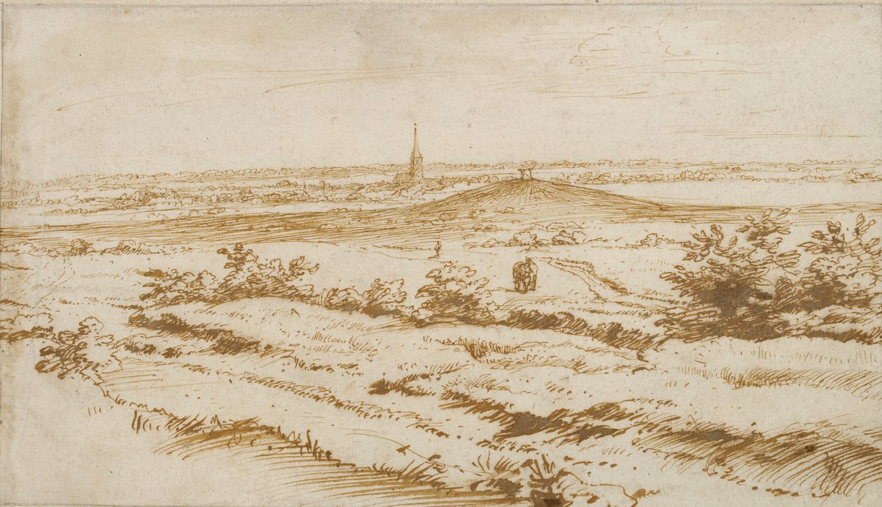 Landschap bij Apeldoorn, 1680 door Constantijn Huygens