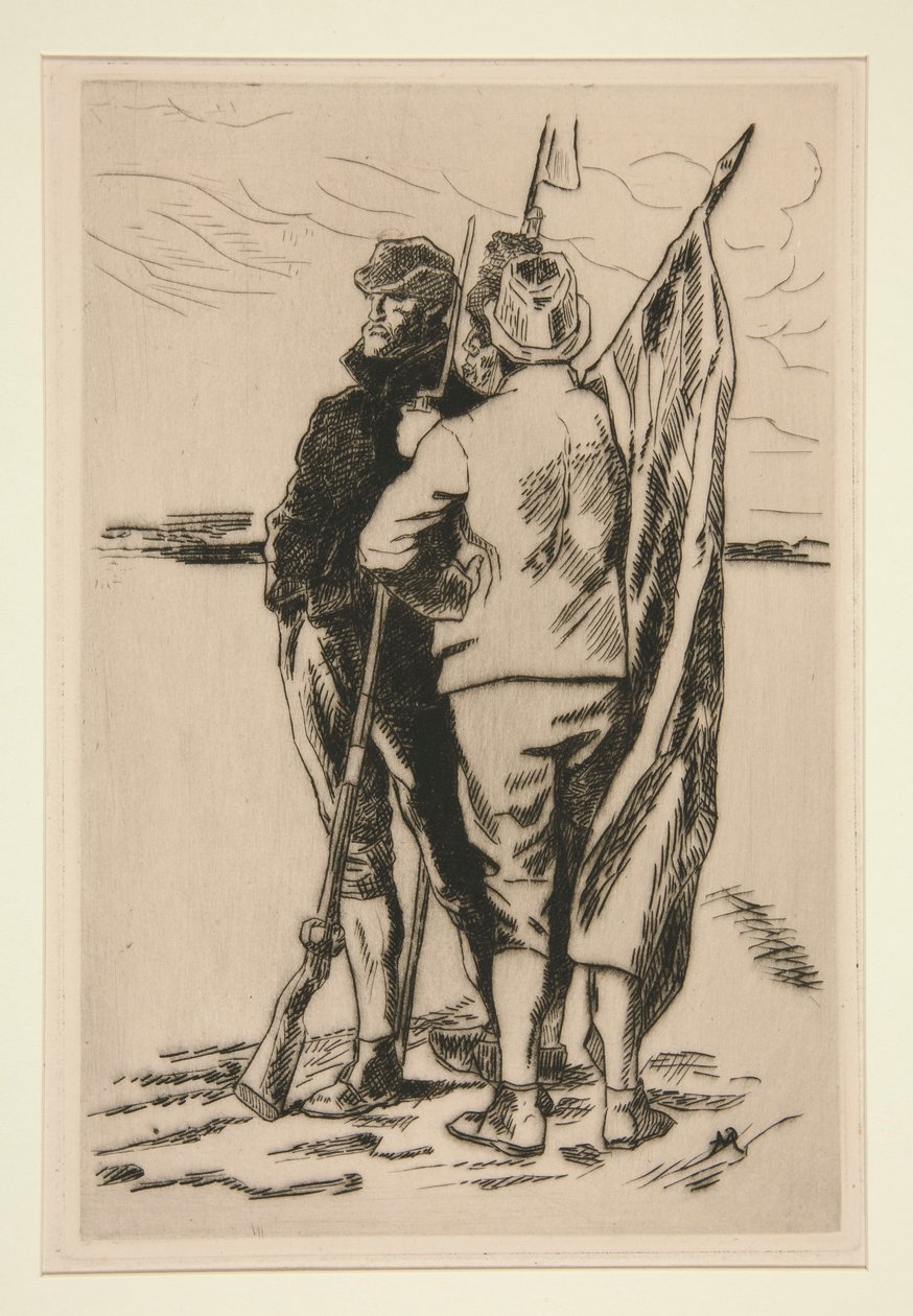 Oorlog van de boeren door Constantin Emile Meunier
