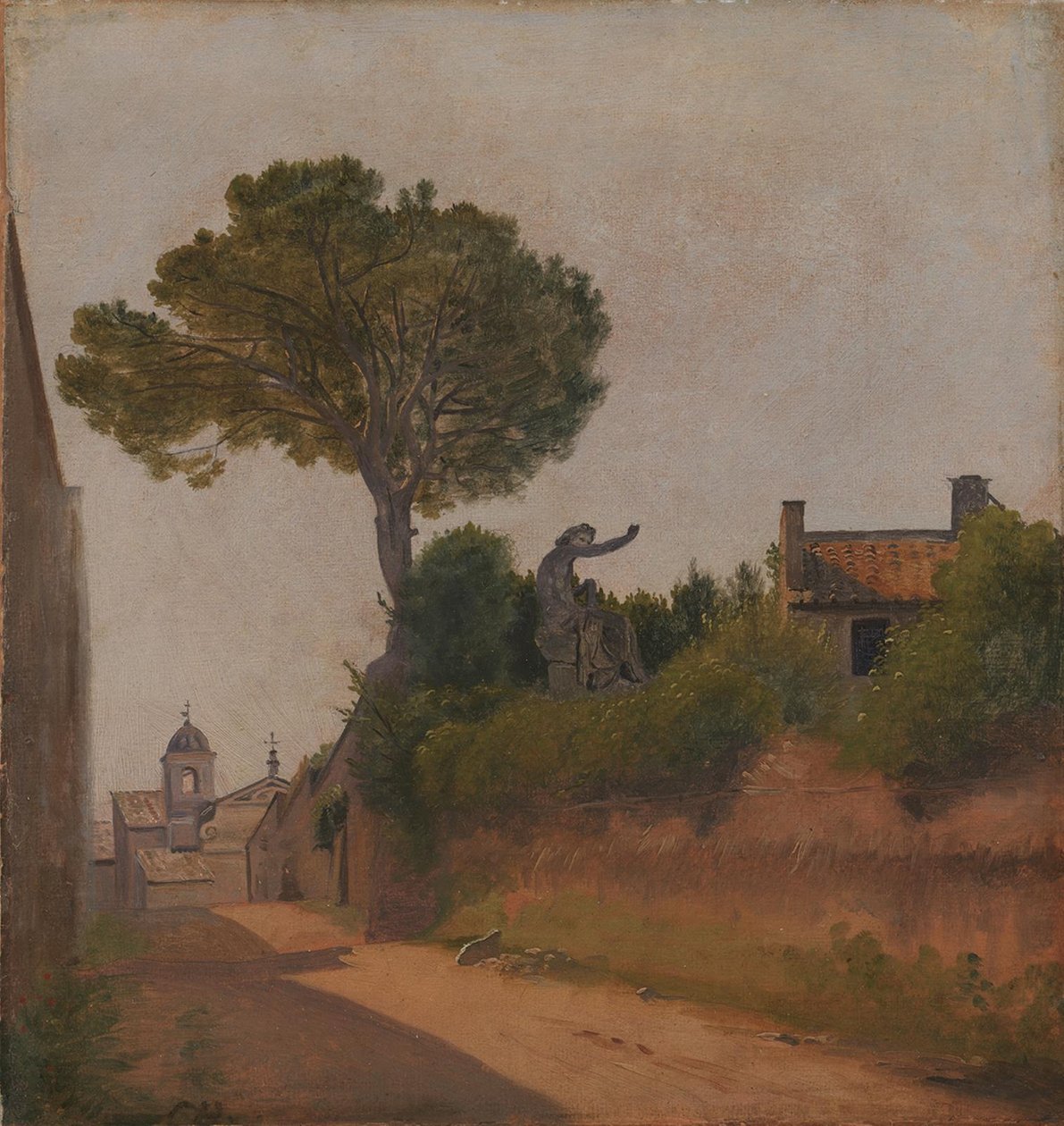 Een straat in Rome. Vicolo Sterrato door Constantin Hansen