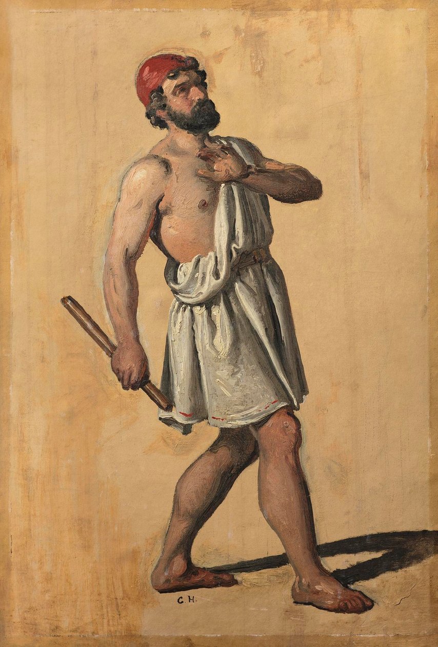 Mannelijke figuur, Hephaistos () door Constantin Hansen