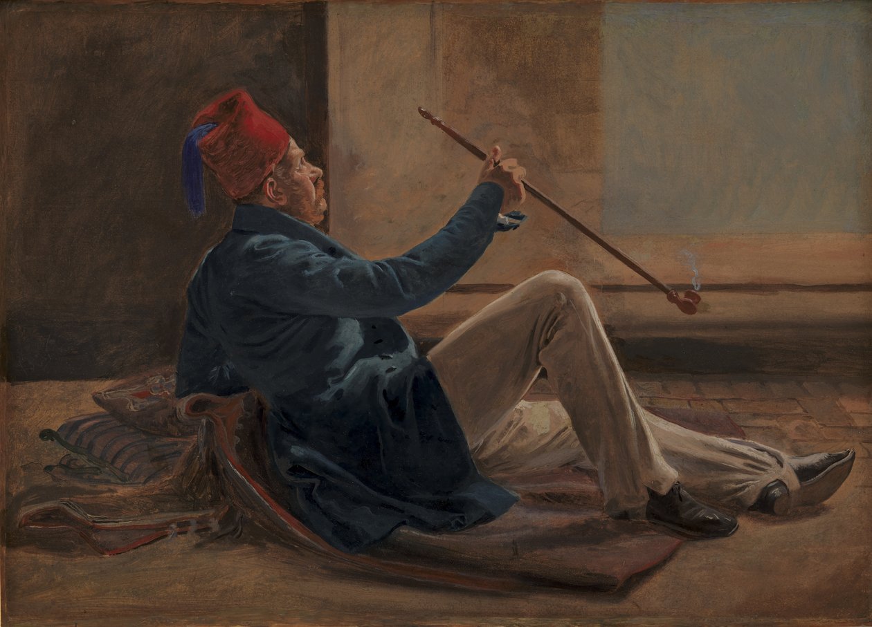 De architect Gottlieb Bindesbøll door Constantin Hansen