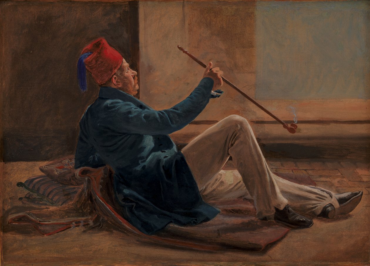 De architect Gottlieb Bindesbøll door Constantin Hansen
