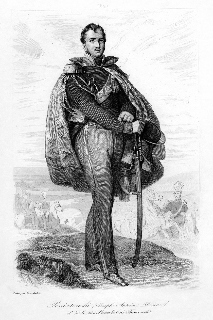Joseph Antoni Poniatowski 1763-1813, Poolse prins en Maarschalk van Frankrijk, 1839 door Contenau