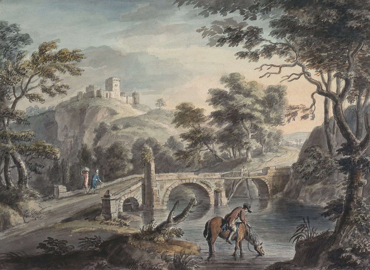 Landschap met Brug door Copplestone Warre Bamfylde
