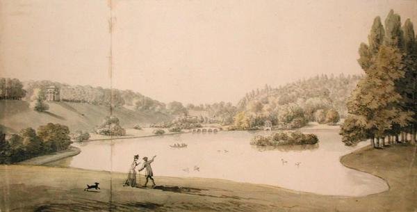 Stourhead, c.1780 door Copplestone Warre Bamfylde
