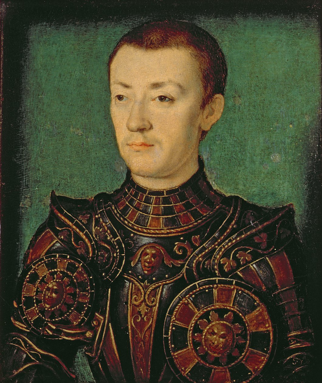 Portret van een Edelman in Wapenrusting door Corneille de Lyon