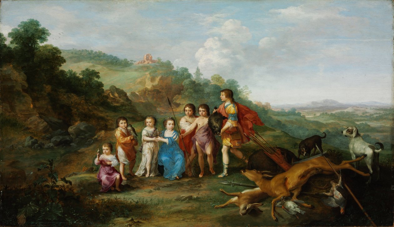 De Zeven Kinderen van de Winterkoning door Cornelis van Poelenburch