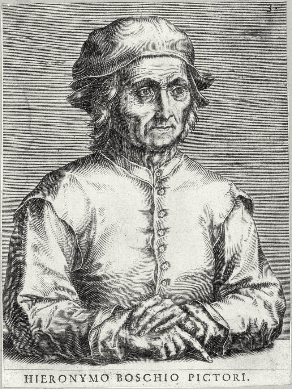 Portret van Jheronimus Bosch door Cornelis Cort