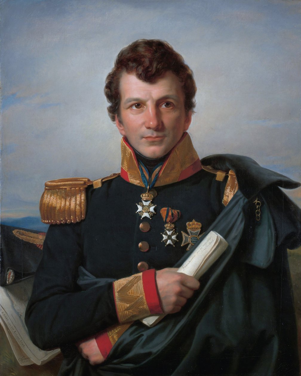 Portret van Johannes van den Bosch door Cornelis Kruseman