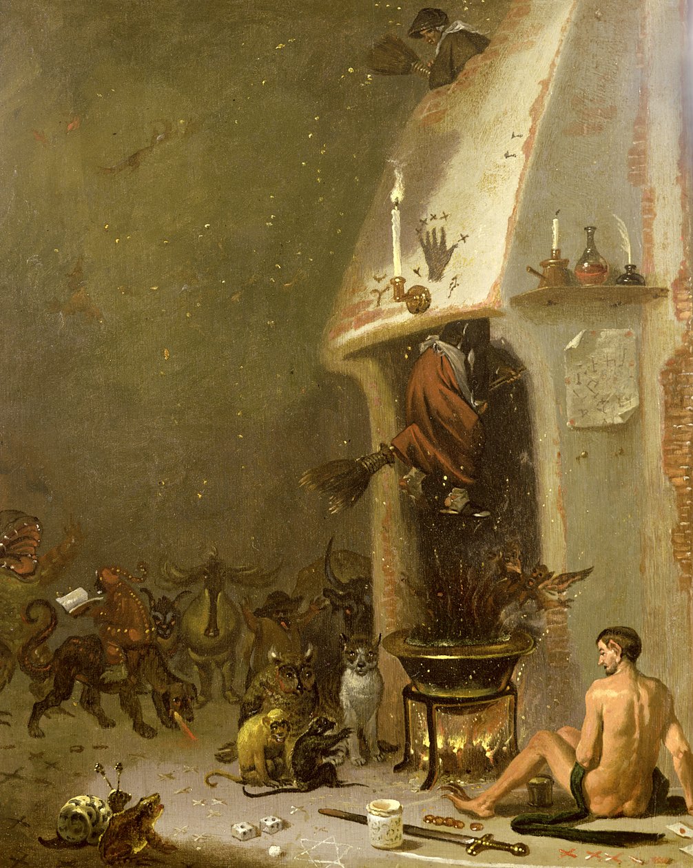 Een heksentaverne door Cornelis Saftleven
