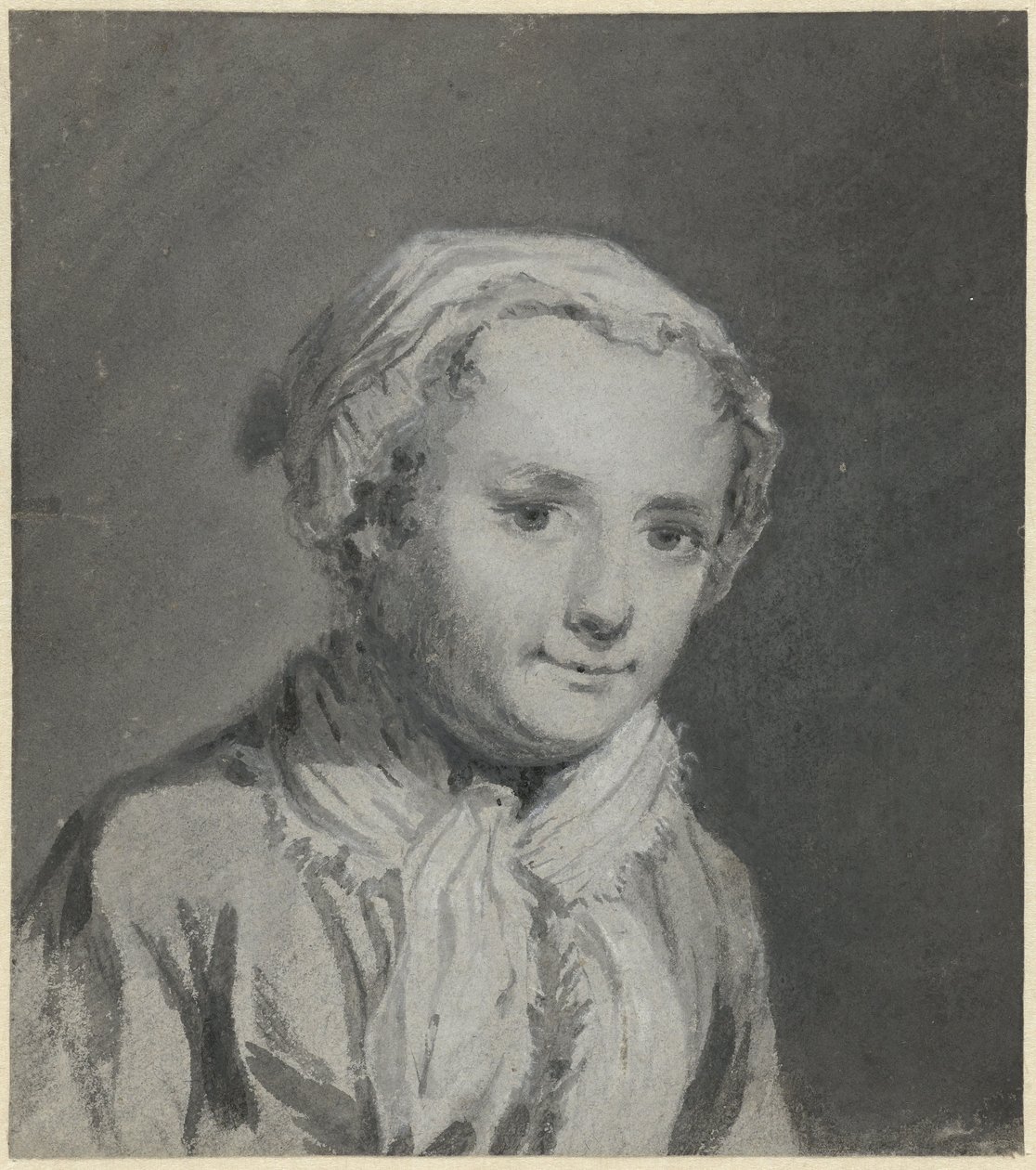 Portret van Sara Troost door Cornelis Troost