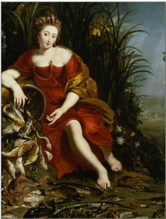 Allegorie van Water door Cornelis de Vos